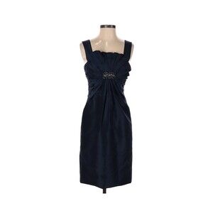 Mikael Aghal Dress Blue Cocktail Size 0